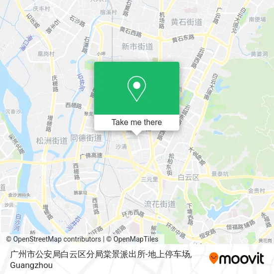 广州市公安局白云区分局棠景派出所-地上停车场 map