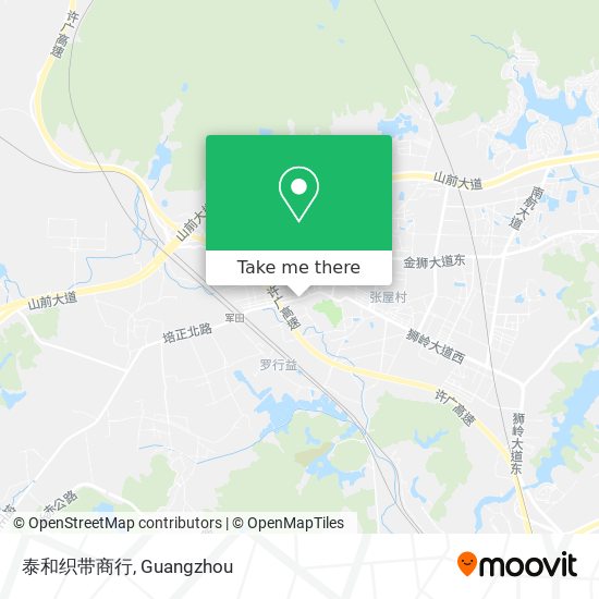 泰和织带商行 map