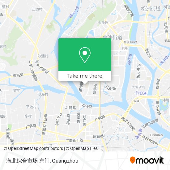 海北综合市场-东门 map