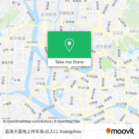 荔海大厦地上停车场-出入口 map