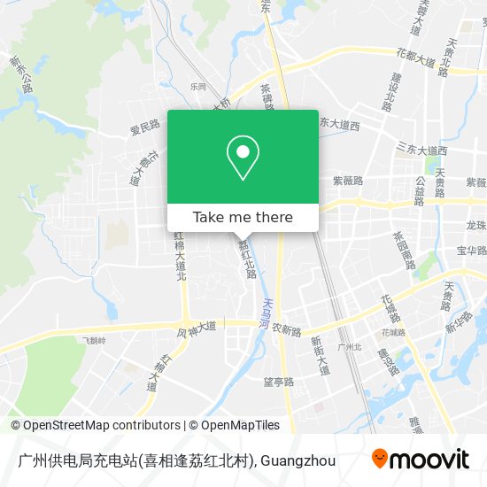 广州供电局充电站(喜相逢荔红北村) map