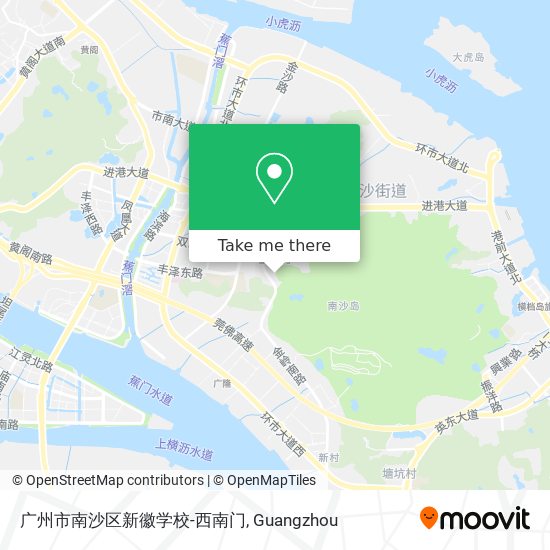 广州市南沙区新徽学校-西南门 map