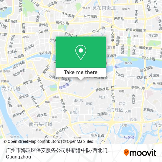 广州市海珠区保安服务公司驻新港中队-西北门 map