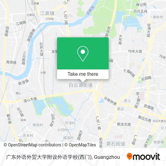 广东外语外贸大学附设外语学校(西门) map