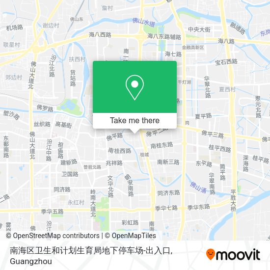 南海区卫生和计划生育局地下停车场-出入口 map