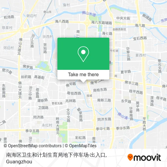 南海区卫生和计划生育局地下停车场-出入口 map
