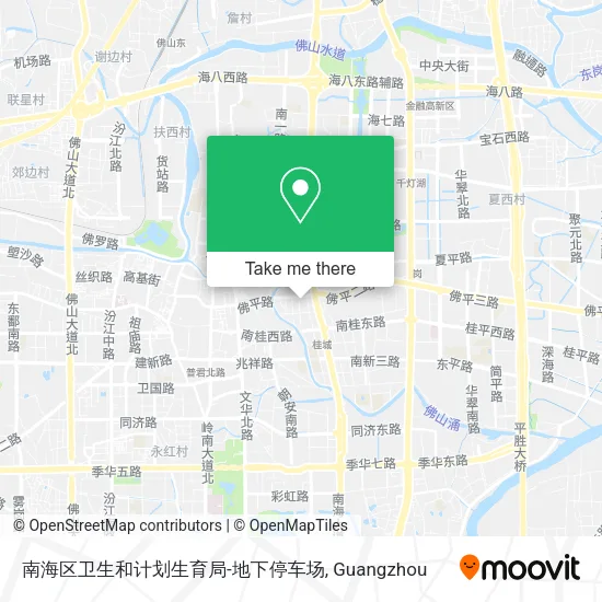南海区卫生和计划生育局-地下停车场 map