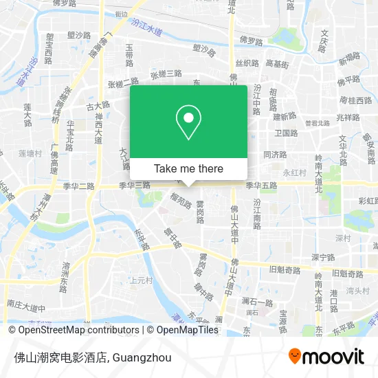 佛山潮窝电影酒店 map