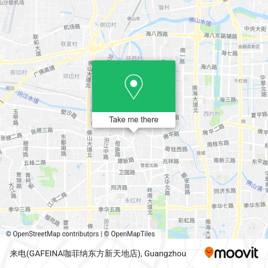 来电(GAFEINA咖菲纳东方新天地店) map
