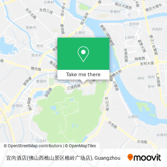 宜尚酒店(佛山西樵山景区樵岭广场店) map
