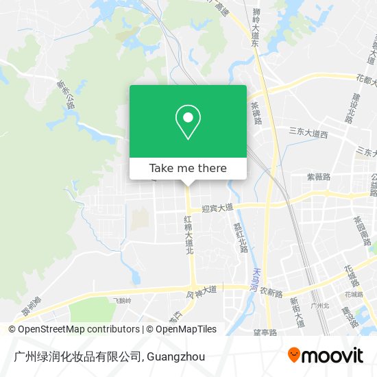 广州绿润化妆品有限公司 map