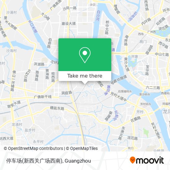 停车场(新西关广场西南) map