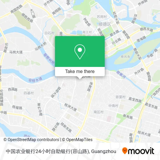 中国农业银行24小时自助银行(容山路) map