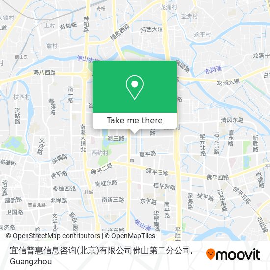 宜信普惠信息咨询(北京)有限公司佛山第二分公司 map
