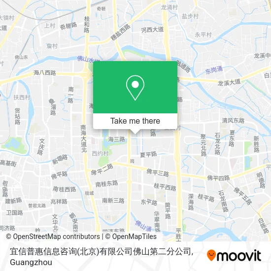 宜信普惠信息咨询(北京)有限公司佛山第二分公司 map