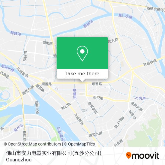 佛山市安力电器实业有限公司(五沙分公司) map