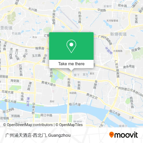 广州涵天酒店-西北门 map