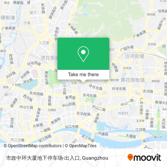 市政中环大厦地下停车场-出入口 map