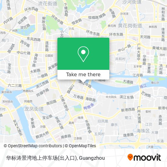 华标涛景湾地上停车场(出入口) map