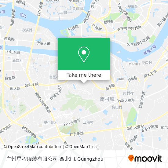 广州星程服装有限公司-西北门 map