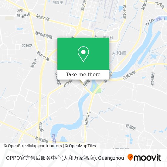 OPPO官方售后服务中心(人和万家福店) map