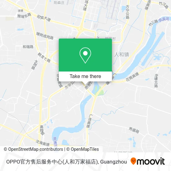 OPPO官方售后服务中心(人和万家福店) map