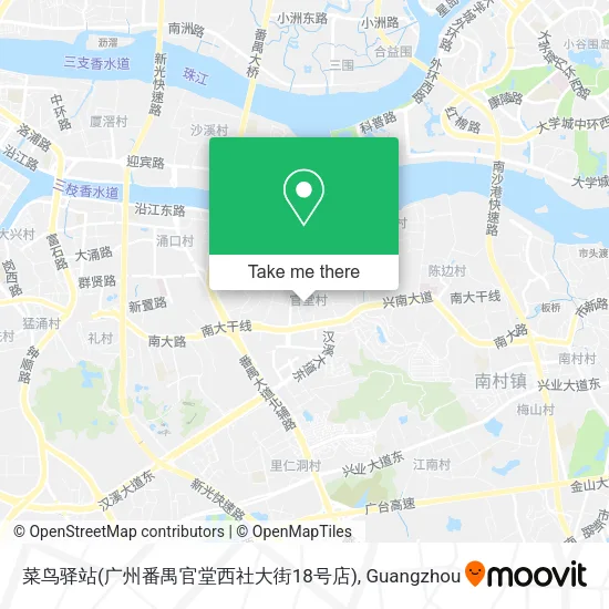 菜鸟驿站(广州番禺官堂西社大街18号店) map