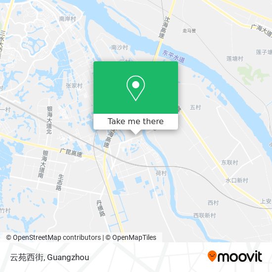 云苑西街 map