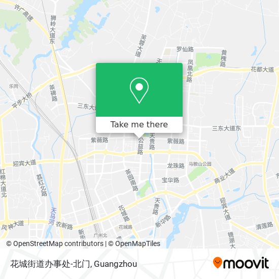 花城街道办事处-北门 map