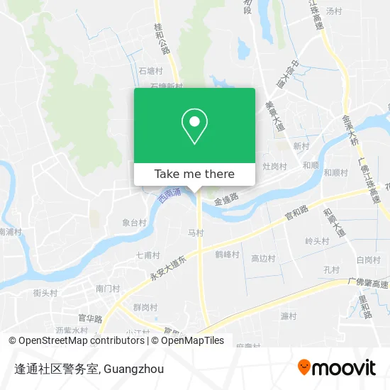 逢通社区警务室 map