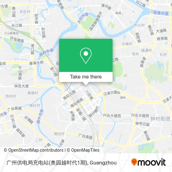 广州供电局充电站(奥园越时代1期) map