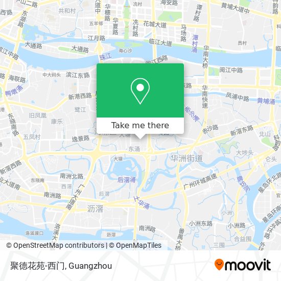聚德花苑-西门 map