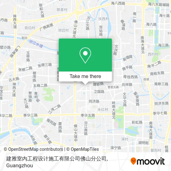 建雅室内工程设计施工有限公司佛山分公司 map