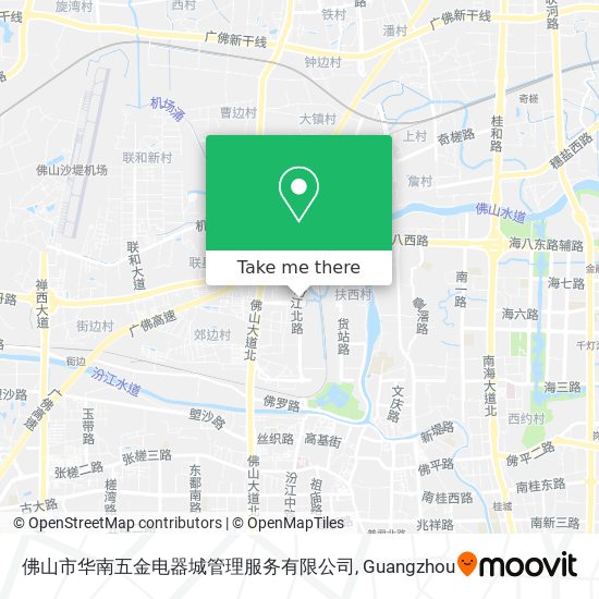 佛山市华南五金电器城管理服务有限公司 map