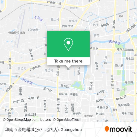 华南五金电器城(汾江北路店) map
