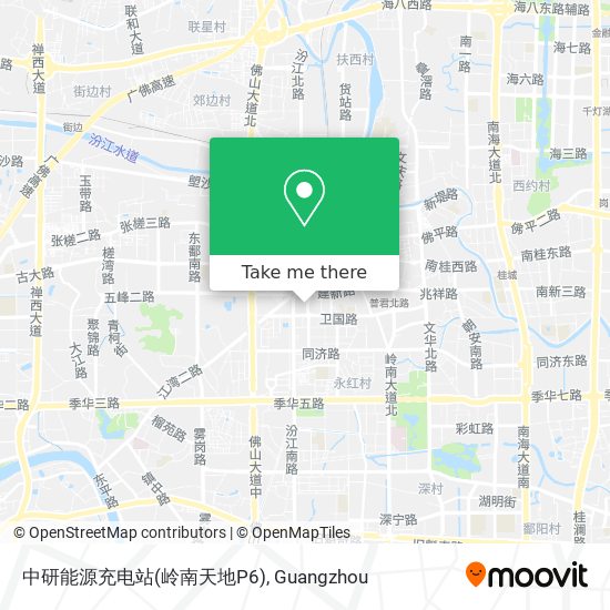 中研能源充电站(岭南天地P6) map