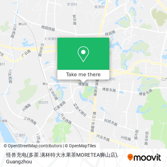 怪兽充电(多茶.满杯特大水果茶MORETEA狮山店) map