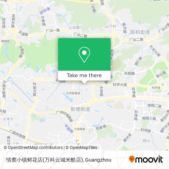 情窦小镇鲜花店(万科云城米酷店) map
