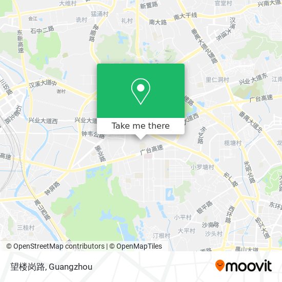 望楼岗路 map