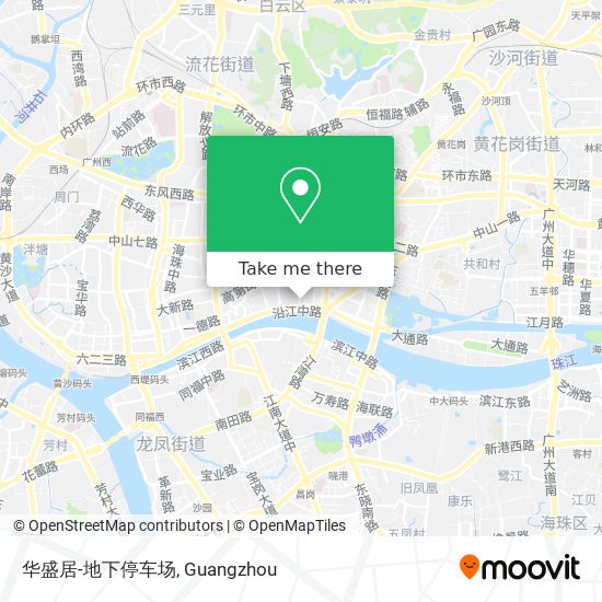 华盛居-地下停车场 map
