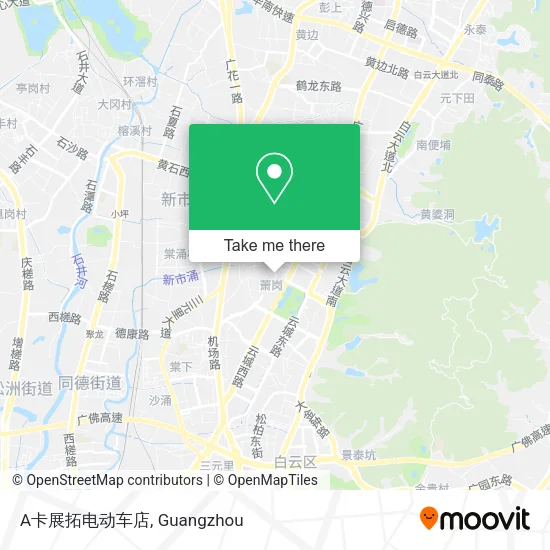 A卡展拓电动车店 map