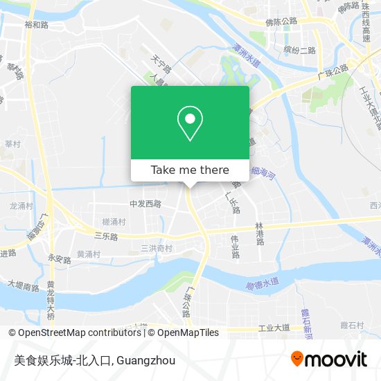 美食娱乐城-北入口 map