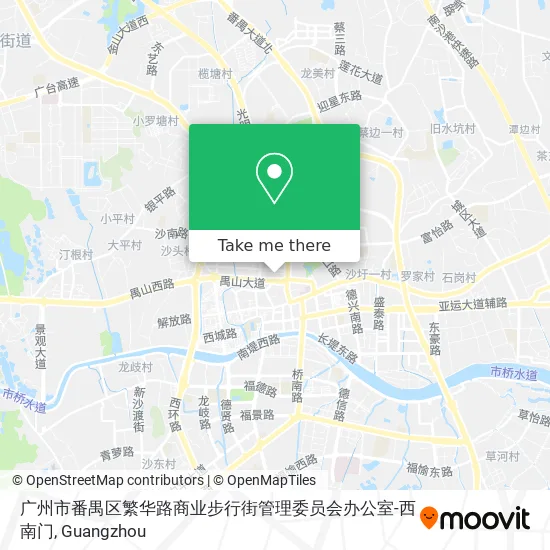 广州市番禺区繁华路商业步行街管理委员会办公室-西南门 map