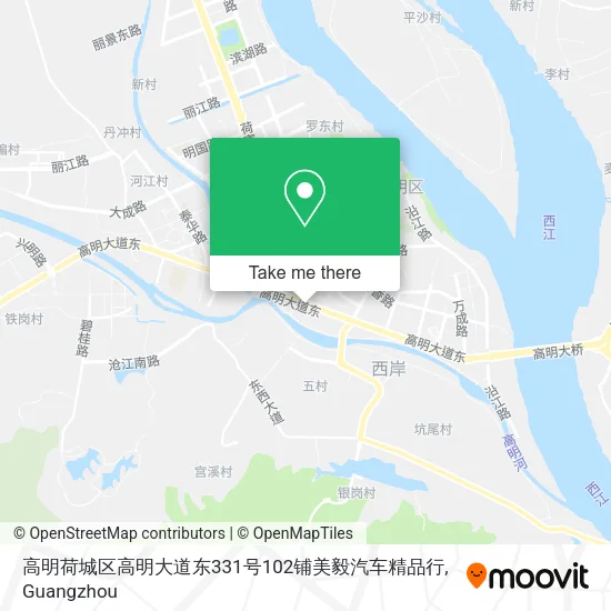 高明荷城区高明大道东331号102铺美毅汽车精品行 map