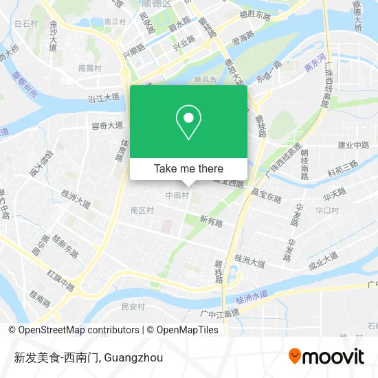 新发美食-西南门 map