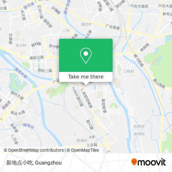 新地点小吃 map