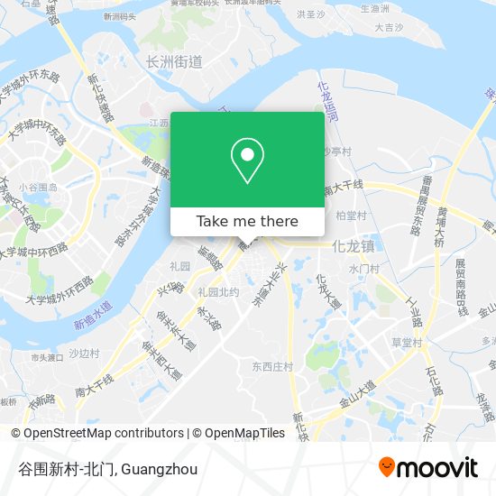 谷围新村-北门 map