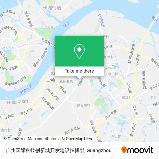 广州国际科技创新城开发建设指挥部 map
