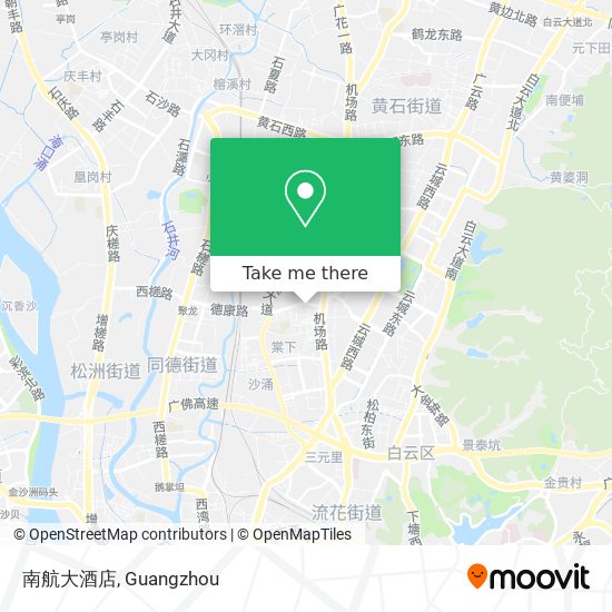 南航大酒店 map