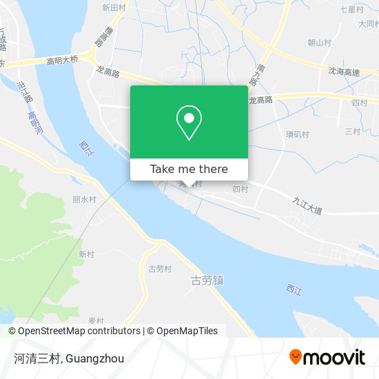 河清三村 map